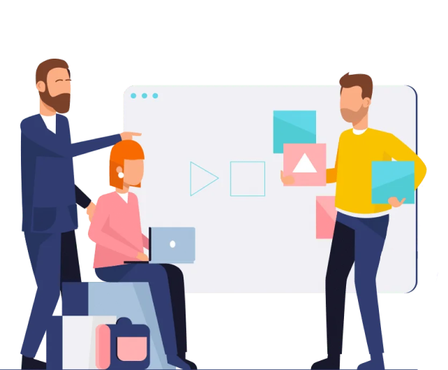 Group of working professionals